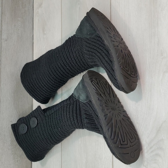 Ugg Australia 5649 Youth Kids Big Girl Sweater Knit Boots shoes sz 4 - Picture 6 of 11